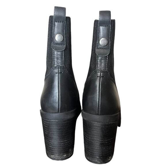 CROWN VINTAGE Adventure Black Leather & Elastic Bootie Women's Size‎ 9 - Picture 5 of 10